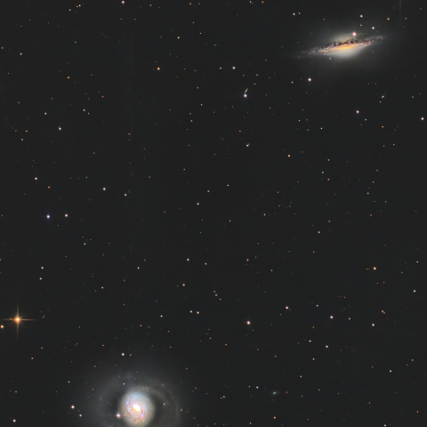M77 with NGC1055