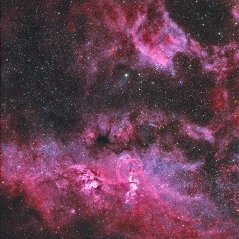 NGC3576 Statue of Liberty Nebula ＆ Gum37 Southern Tadpoles
