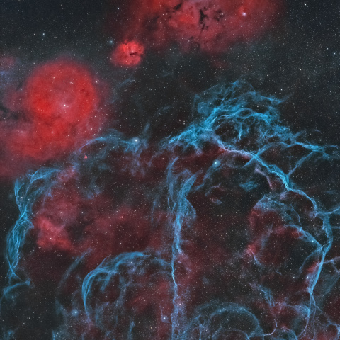 Gum Nebula and Vela Supernova Remnant