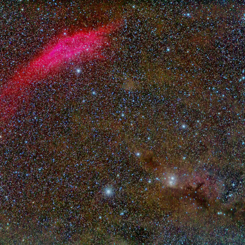 カルフォルニア星雲と分子雲