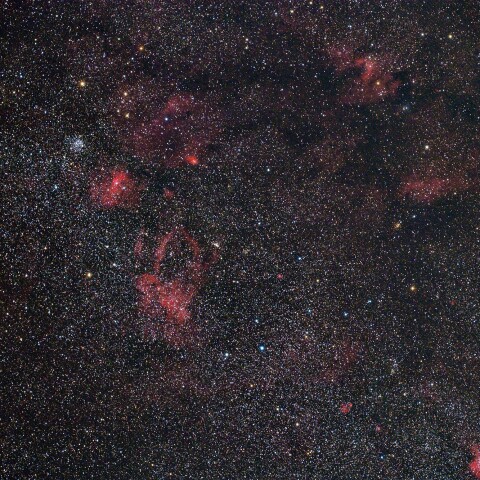 Sh2-157、NGC7635、Sh2-155、NGC7380