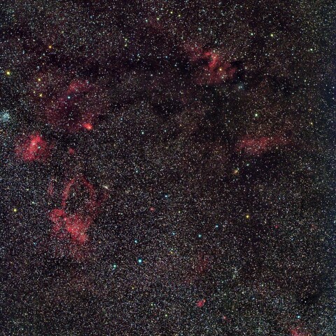 Sh2-157、NGC7635、Sh2-155、NGC7780