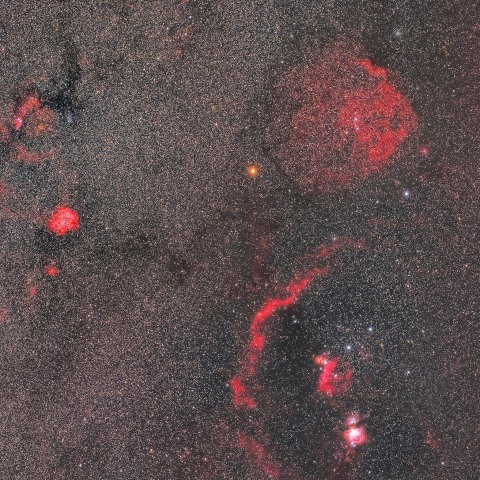 オリオン座周辺の散光星雲