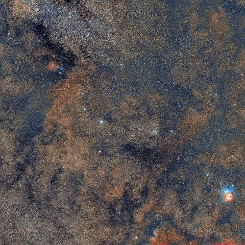 干潟星雲とバンビの首飾り