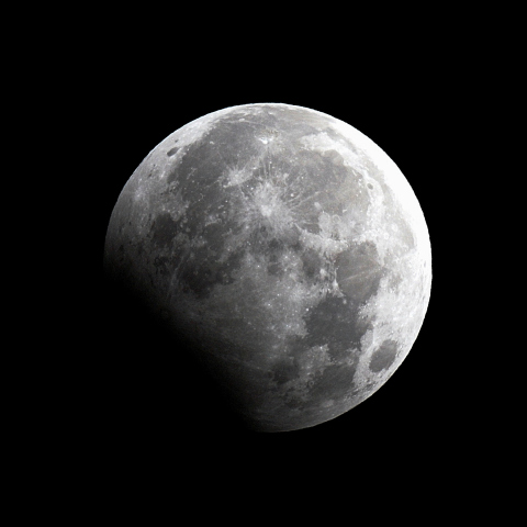 新年の部分月食２