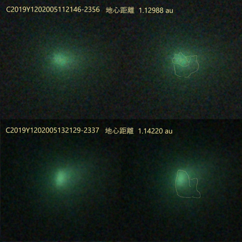 C2019Y1202005112146-2356 & 202005132129-2337 彗星核に思いを寄せて