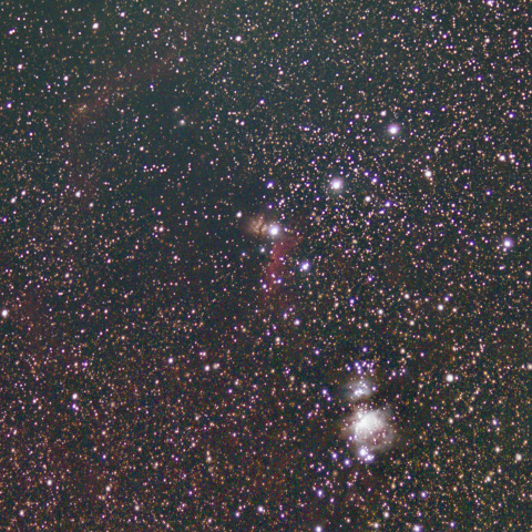オリオン座三ツ星付近（再処理）