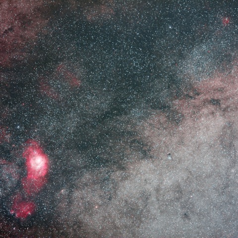 M8干潟星雲とM20三裂星雲