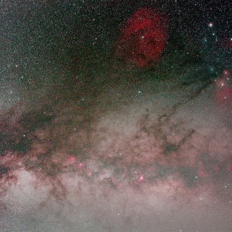 バンビの横顔中心の天の川