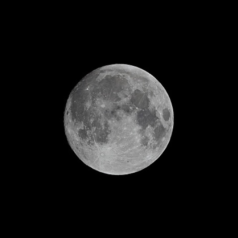 中秋の名月（スーパームーンの一日前）