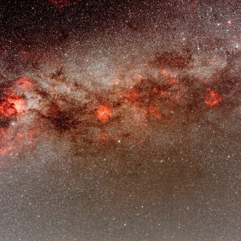 ケフェウス座を中心に北アメリカ星雲～ハート＆ソウル星雲まで