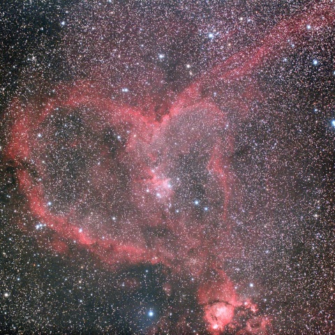 ハート星雲　IC1805　カシオペア座