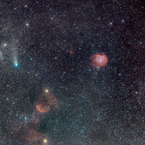 ふたご座銀座を通過するジャコビニ・チンナー21P　