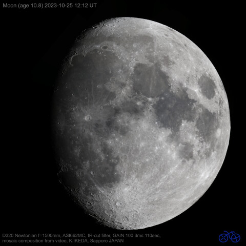 2023/10/25 UT の月