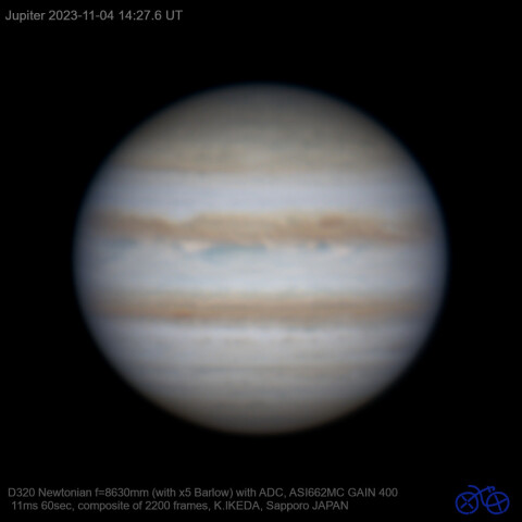 2023/11/04 UT の木星