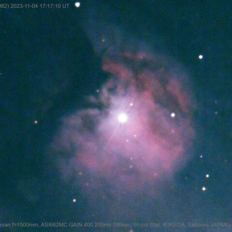2023/11/04 UT M43(NGC1982)