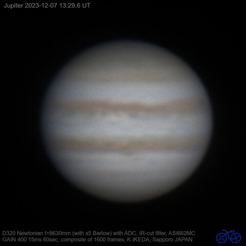 2023/12/07 UT 木星