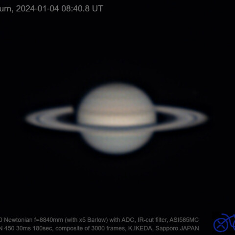 2024/01/04 UT 土星