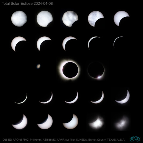 2024/04/08UT 皆既日食 組写真