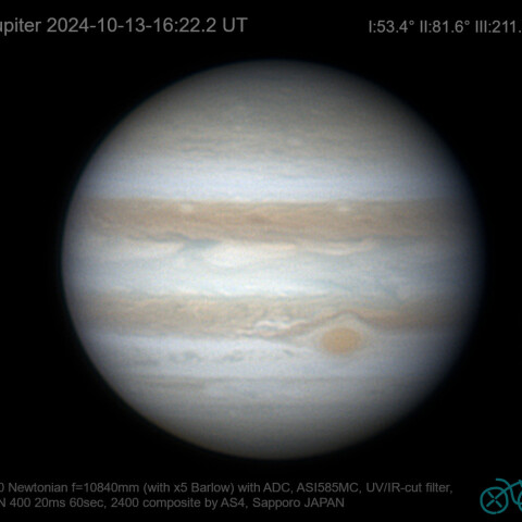 2024/10/13 UT 木星とイオ