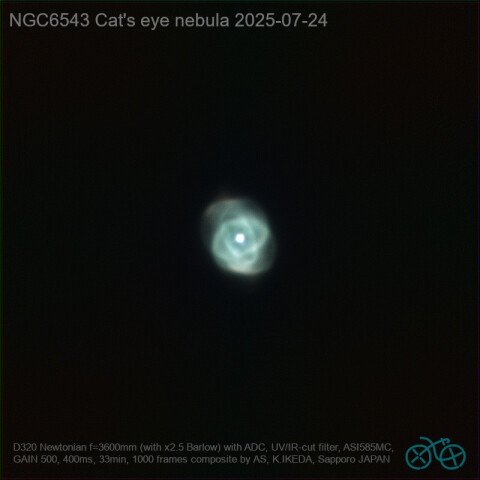 Cat's eye nebula 2025-07-24