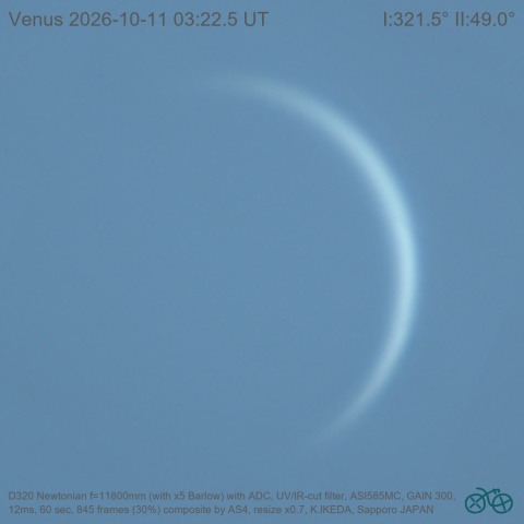 2026-10-11 UT 金星