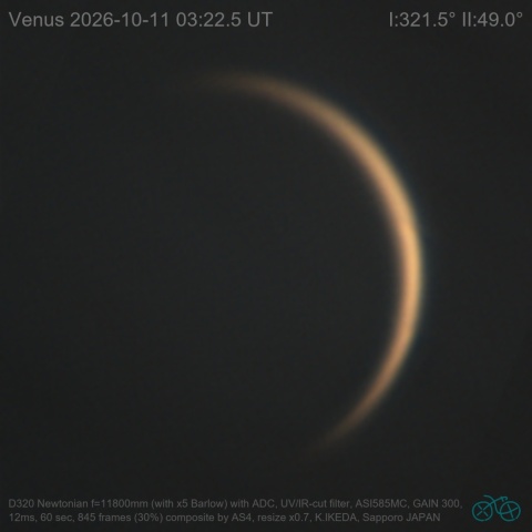 2026-10-11 UT 金星