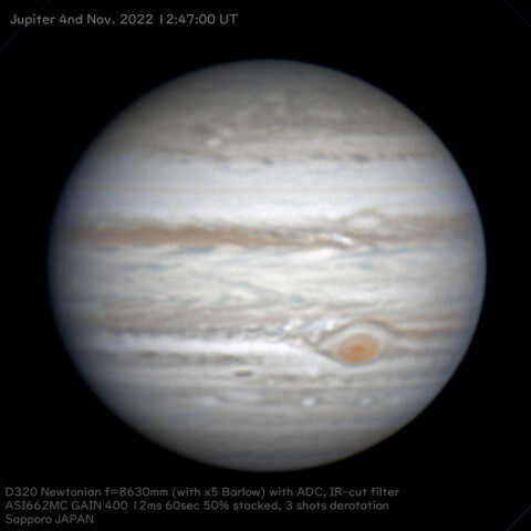 2022/11/04 UTの木星