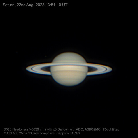 2023/8/22 UT 土星