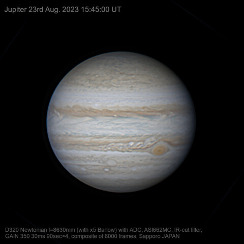 2023/8/23 UT 木星