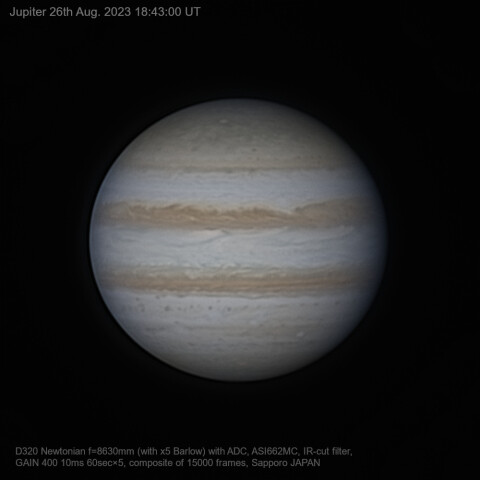 2023/8/26 UT 木星