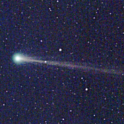 以前投稿したＣ/2025 R3パンスターズ彗星のカブリをGraXpertで処理した画像をトリミング拡大