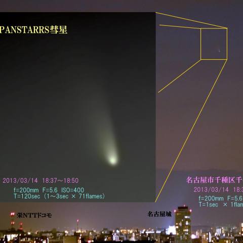 名古屋のPANSTARRS彗星