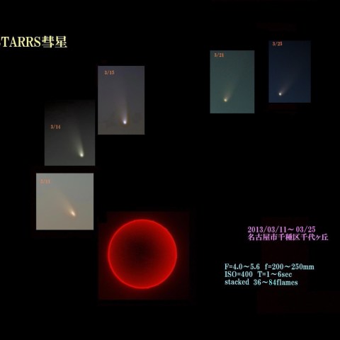 太陽とPANSTARRS彗星
