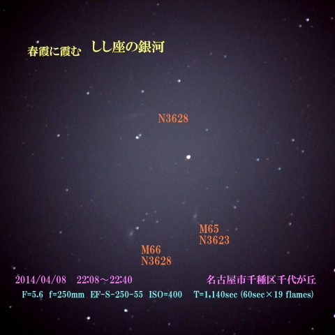 M65M66しし座の銀河