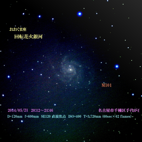 おおぐま座　回転花火銀河