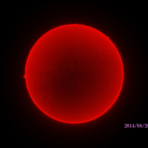 太陽　2014/08/20 (1/5) HαR-B
