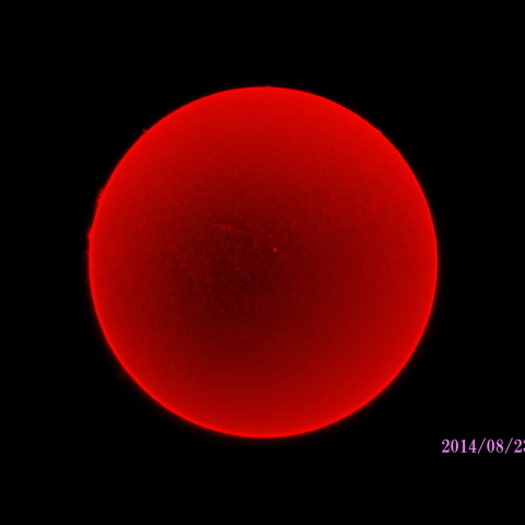 太陽　2013/08/23  (1/5)  HαR-B