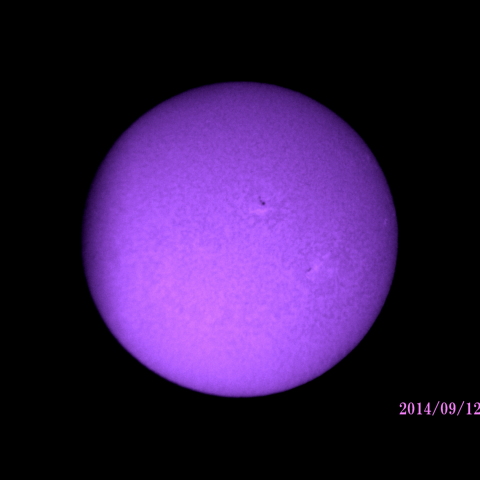 太陽　2014/09/12  (2/5) 　Hα B