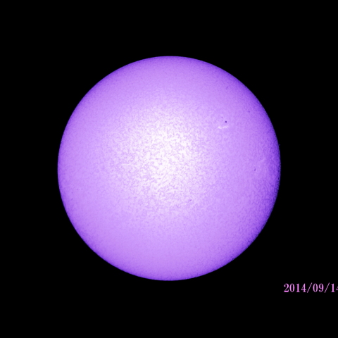 太陽　2014/09/14 (2/5) Hα B