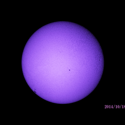 太陽　2014/10/18 (2/6) Hα B