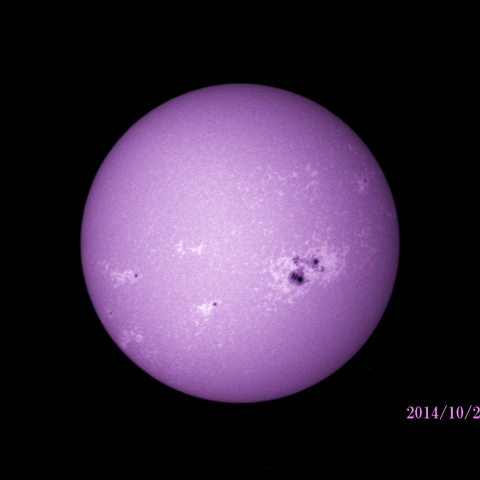 太陽　2014/10/25 (3/7) CaK 八咫の烏
