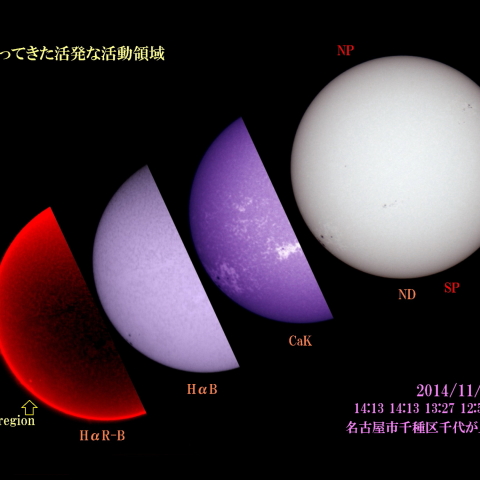 太陽 2014/11/14 (6/6) 戻ってきた活動領域