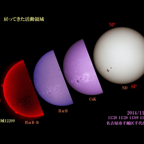 太陽 2014/11/17 (6/6)　戻ってきた活動領域