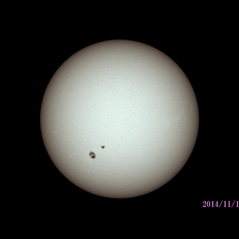 太陽 2014/11/18 (4/6) ND　戻ってきた活動領域