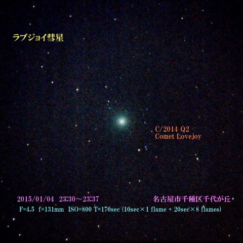 ラブジョイ彗星　2015/01/04