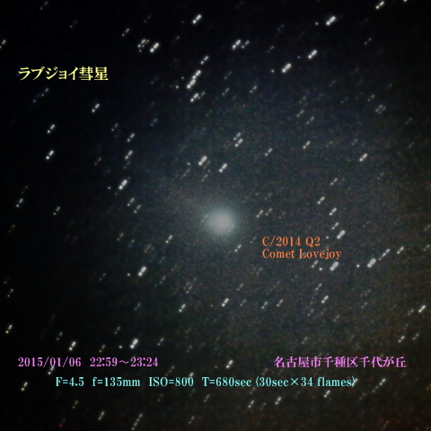 ラブジョイ彗星　2015/01/06