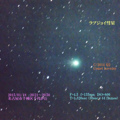 ラブジョイ彗星　2015/01/18