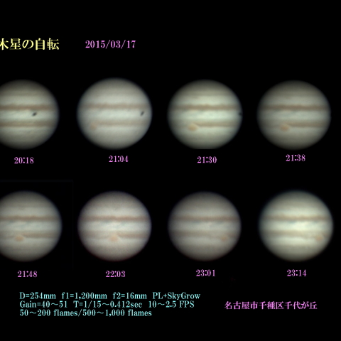 木星の自転　2015/03/17