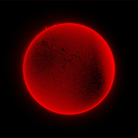 太陽のプロミネンス　2016/04/30 HaR-B